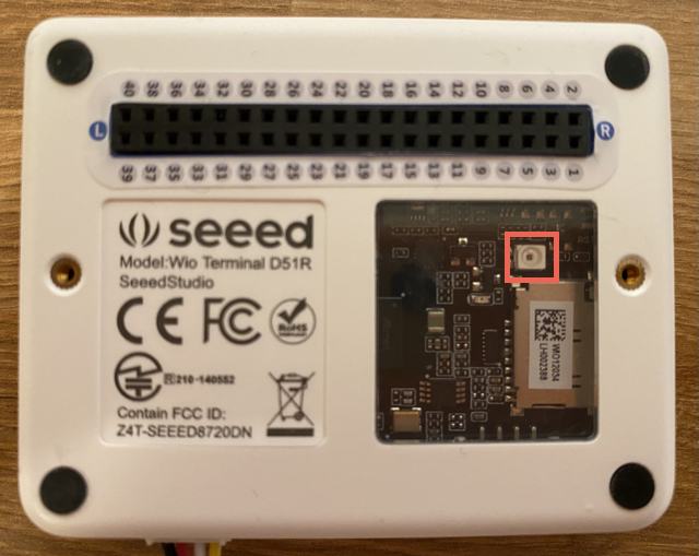 Wio Terminal 背面的光传感器