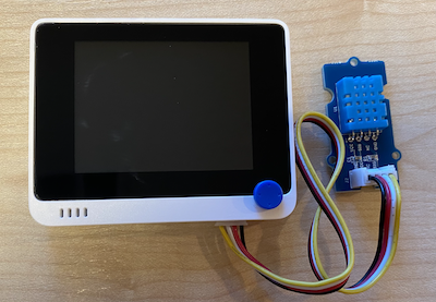 Grove 温度传感器连接到右侧插座