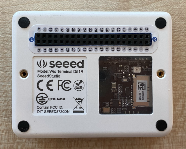 带有 GPIO 引脚贴纸的 Wio Terminal